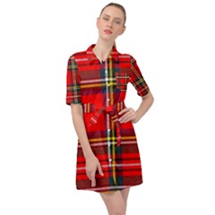 Stewart Royal Modern Heavy Weight Tartan Belted Shirt Dress by tartantotartansreddesign