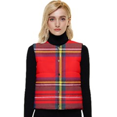 Stewart Royal Modern Heavy Weight Tartan Women s Short Button Up Puffer Vest