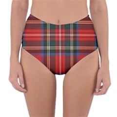 Stewart Royal Modern Tartan Reversible High-waist Bikini Bottoms by tartantotartansreddesign