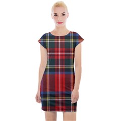 Stewart Royal Modern Tartan Cap Sleeve Bodycon Dress by tartantotartansreddesign