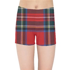 Stewart Royal Modern Tartan Kids  Sports Shorts by tartantotartansreddesign