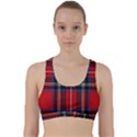 Stewart Royal Modern Tartan Back Weave Sports Bra View1