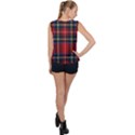 Stewart Royal Modern Tartan Bubble Hem Chiffon Tank Top View2