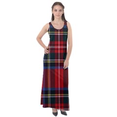 Stewart Royal Modern Tartan Sleeveless Velour Maxi Dress by tartantotartansreddesign