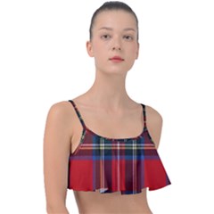 Stewart Royal Modern Tartan Frill Bikini Top by tartantotartansreddesign