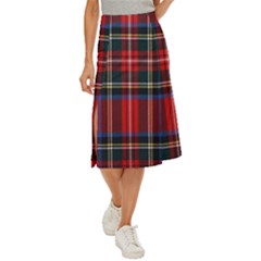 Stewart Royal Modern Tartan Midi Panel Skirt by tartantotartansreddesign