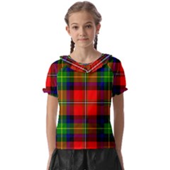 Boyd Tartan Kids  Frill Chiffon Blouse by tartantotartansreddesign