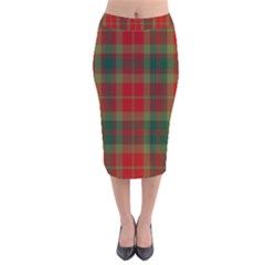 78th  Fraser Highlanders Tartan Velvet Midi Pencil Skirt by tartantotartansreddesign