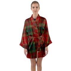 78th  Fraser Highlanders Tartan Long Sleeve Satin Kimono by tartantotartansreddesign