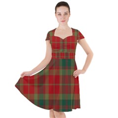 78th  Fraser Highlanders Tartan Cap Sleeve Midi Dress by tartantotartansreddesign