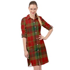 78th  Fraser Highlanders Tartan Long Sleeve Mini Shirt Dress by tartantotartansreddesign