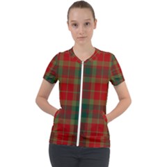 78th  Fraser Highlanders Tartan Short Sleeve Zip Up Jacket by tartantotartansreddesign