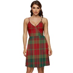 78th  Fraser Highlanders Tartan V-neck Pocket Summer Dress  by tartantotartansreddesign