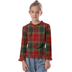 78th  Fraser Highlanders Tartan Kids  Frill Detail Tee