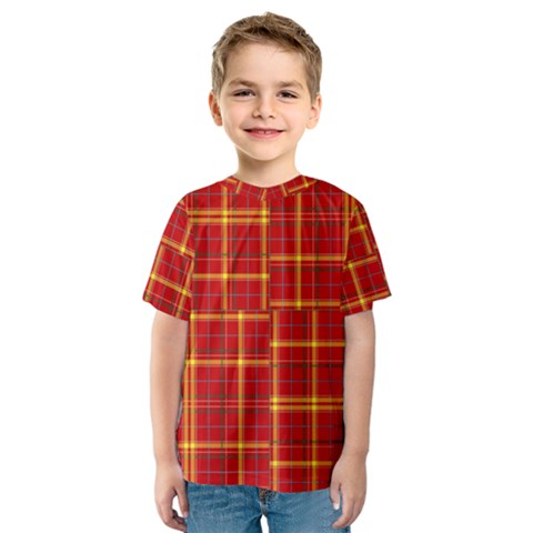 Tartan And Plaid 10 Kids  Sport Mesh Tee by tartantotartansreddesign