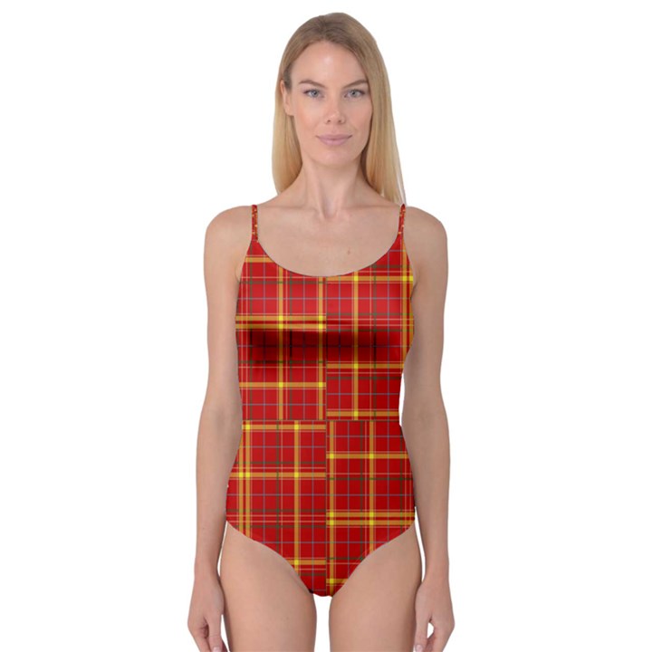 Tartan And Plaid 10 Camisole Leotard 