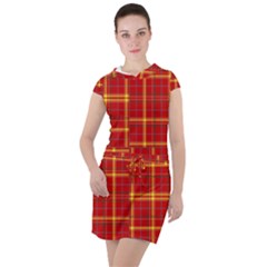 Tartan And Plaid 10 Drawstring Hooded Dress