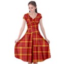 Tartan And Plaid 10 Cap Sleeve Wrap Front Dress View1