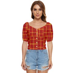 Tartan And Plaid 10 Button Up Blouse