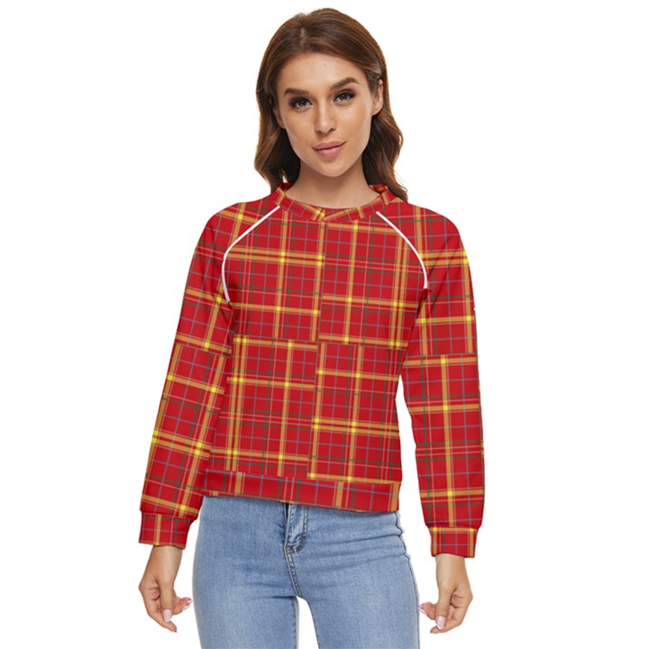 Tartan And Plaid 10 Women s Long Sleeve Raglan Tee