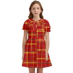 Tartan And Plaid 10 Kids  Bow Tie Puff Sleeve Dress