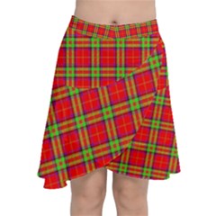 Tartan And Plaid 3 Chiffon Wrap Front Skirt by tartantotartansreddesign