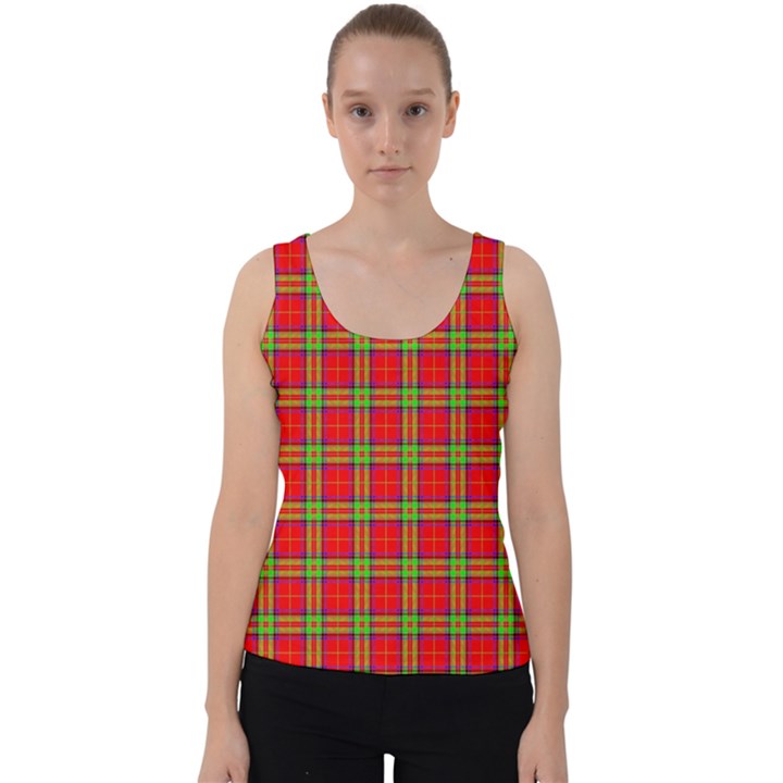 Tartan And Plaid 3 Velvet Tank Top