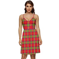 Tartan And Plaid 3 V-neck Pocket Summer Dress  by tartantotartansreddesign