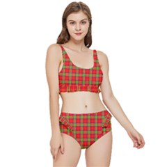 Tartan And Plaid 3 Frilly Bikini Set by tartantotartansreddesign