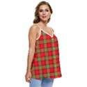 Tartan And Plaid 3 Casual Spaghetti Strap Chiffon Top View3