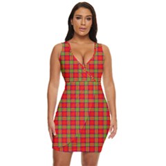 Tartan And Plaid 3 Draped Bodycon Dress by tartantotartansreddesign