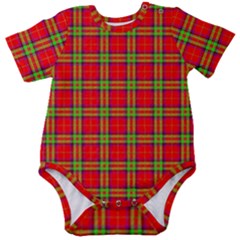 Tartan And Plaid 3 Baby Short Sleeve Onesie Bodysuit by tartantotartansreddesign