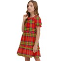 Tartan And Plaid 3 Kids  Puff Sleeved Dress View3