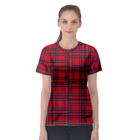 Royal Stewart Tartan Women s Sport Mesh Tee by tartantotartansreddesign