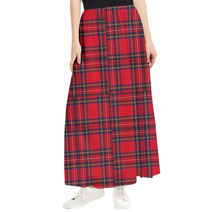 Royal Stewart Tartan Maxi Chiffon Skirt