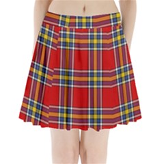 Tartan Pattern 40 Pleated Mini Skirt by tartantotartansreddesign