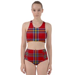 Tartan Pattern 40 Racer Back Bikini Set by tartantotartansreddesign