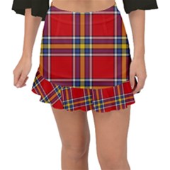 Tartan Pattern 40 Fishtail Mini Chiffon Skirt by tartantotartansreddesign