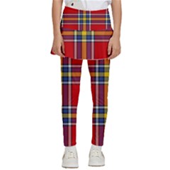 Tartan Pattern 40 Kids  Skirted Pants by tartantotartansreddesign