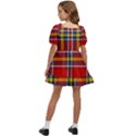 Tartan Pattern 40 Kids  Short Sleeve Dolly Dress View4