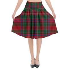 Stewart Of Rothesay Flared Midi Skirt by tartantotartansallreddesigns