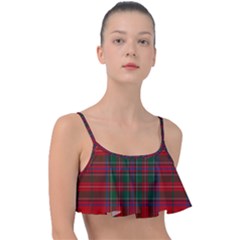 Stewart Of Rothesay Frill Bikini Top by tartantotartansallreddesigns