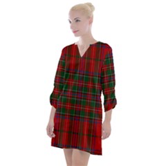 Stewart Of Rothesay Open Neck Shift Dress by tartantotartansallreddesigns