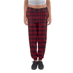 Tartan Red Women s Jogger Sweatpants by tartantotartansallreddesigns