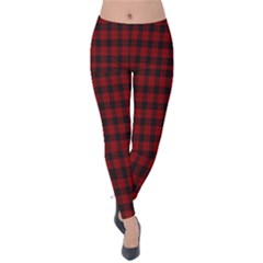 Tartan Red Velvet Leggings