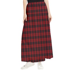 Tartan Red Maxi Chiffon Skirt by tartantotartansallreddesigns