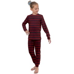 Tartan Red Kids  Long Sleeve Set 