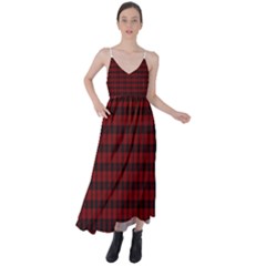 Tartan Red Tie Back Maxi Dress by tartantotartansallreddesigns