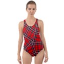 Macfarlane Modern Heavy Tartan Cut-Out Back One Piece Swimsuit View1