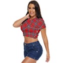 Macfarlane Modern Heavy Tartan Side Button Cropped Tee View2